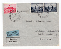 1940. YUGOSLAVIA,SERBIA,BELGRADE TO GERMANY, AIRMAIL,CENSORED,SCHENKER & CO BELGRADE - Luftpost