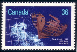 Canada Naufrage San Juan 1565 Shipwreck MNH ** Neuf SC (C11-42a) - Nuovi