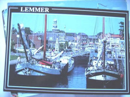 Nederland Holland Pays Bas Lemmer Panorama Met Boten En Dorp - Lemmer