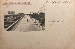 Livorno - Un Saluto - Viale Margherita - Cpa 1898 - Italie Italia - Livorno