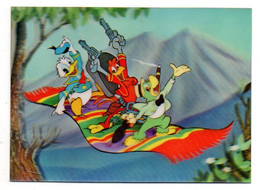 Disney -- " Three  Riders  "   Donald & Cie Sur Tapis Volant   ....carte  3D   .................à Saisir - Other & Unclassified