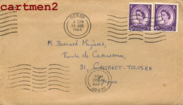 LOT DE 4 ENVELOPPES OBLITEREES + LETTRE + INDEX VEHICLE REGISTRATION STAMP ENGLAND ALAVX UNITED-KINGDOM - Covers & Documents