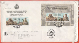 SAN MARINO - 1996 - 25º Anniversario Dei Rapporti Tra San Marino E Cina + BF52 + 9 Francobolli Sul Retro (2 X Pallavolo - FDC