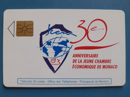 MF28 50U GEM 05/93 20.000 30e Anniversaire De La Jeune Chambre économique De Monaco - Monace