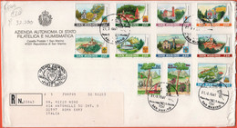 SAN MARINO - 1997 - Castelli Di San Marino + Europa Cept - FDC - Azienda Autonoma Di Stato - RACCOMANDATA - FDC