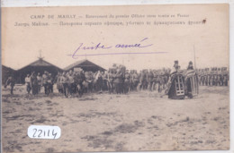 MAILLY-LE-CAMP- ENTERREMENT DU PREMIER OFFICIER RUSSE TOMBE EN FRANCE - Mailly-le-Camp
