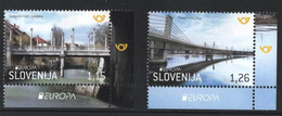 Slovenia 2018. Europa CEPT. Bridges.  Architecture.  MNH - Slovénie