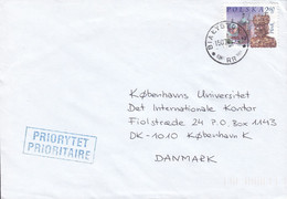 Poland Boxed Priorytet Prioritaire BIATYSTOK 2002 Cover Brief KØBENHAVN K. Denmark Plock Sigmund-Herme-Reliquair Stamp - Cartas & Documentos