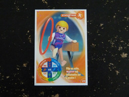 CARTE CARREFOUR PLAYMOBIL N° 23 - GYMNASTIQUE POUTRE GRS - Other & Unclassified