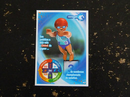 CARTE CARREFOUR PLAYMOBIL N° 40 - NATATION - Sonstige & Ohne Zuordnung