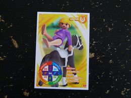 CARTE CARREFOUR PLAYMOBIL N° 59 - VOLTIGE CHEVAL HORSE PFERD - Otros & Sin Clasificación