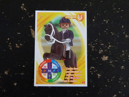 CARTE CARREFOUR PLAYMOBIL N° 63 - DRESSAGE CHEVAL HORSE PFERD - Other & Unclassified
