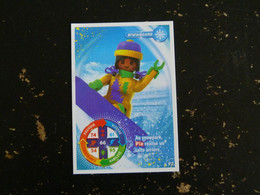 CARTE CARREFOUR PLAYMOBIL N° 92 - SNOWBOARD - Andere & Zonder Classificatie