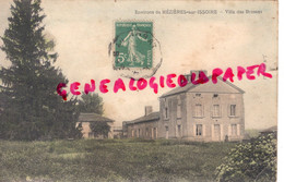 87 - MEZIERES SUR ISSOIRE - MEZIERE -  VILLA DES BROSSES - EDITEUR JSD - 1911    CARTE COLORISEE - Meziere Sur Issoire