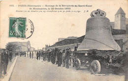 PARIS-MONTMARTRE- MONTAGE DE LA SAVOYARDE AU SACRE-COEUR DE MONTMARTRE LE 16 OCTOBRE 1895 - Autres & Non Classés