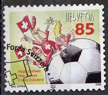 SWITZERLAND 2056,used,football,falc Hinged - Oblitérés