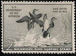 90217c - USA - STAMPS: SCOTT # RW18  1951  Migratory Bird Hunting Stamp MINT MNH - Duck Stamps