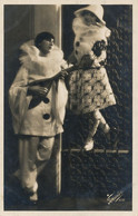 Pierrot Et Colombine Real Photo Mandoline  Fotocelere - Contes, Fables & Légendes