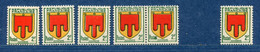 ⭐ France - Variété - YT N° 837 - Couleurs - Pétouilles - Neuf Sans Charnière - Droite Avec Charnière - 1949 ⭐ - Unused Stamps