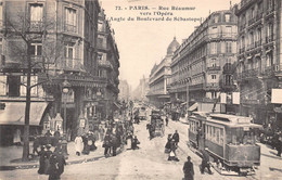 PARIS-RUE REAUMUR- VERS L'OPERA, ANGLE DU BLD DE SEBASTOPOL - Arrondissement: 02