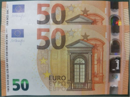 50 EURO SPAIN 2014 DRAGHI V017A1 VB CORRELATIVE COUPLE SIN CIRCULAR FDS UNCIRCULATED PERFECT - 50 Euro