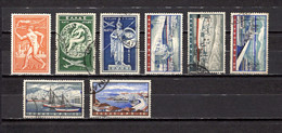 Grecia   1954-58 .-   Y&T  Nº   66/68-69/72-74   Aéreos - Used Stamps