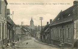 SOMME  NESLE Rue Du Faubourg Saint Leonard - Nesle