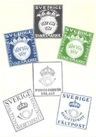 Swedish Stamps On Postcard - Stamps (pictures)