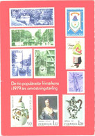 The Ten Most Popular Swedish Stamps 1979 - Stamps (pictures)