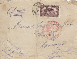 LETTRE. MAROC. 20 2 32. FM. PAR AVION. 80c. CACHET ROUGE. DEPOT DES ISOLES METROPOLITAINS. CASABLANCA  POUR LA FRANCE - Briefe U. Dokumente