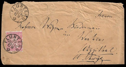 1868, 23 JULI -  SCHWEIZ SUISSE SWITZERLAND - 10Rp BRIEF (SBK 38) - FLUNTERN (ZÜRICH ZH) - Covers & Documents