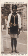 Mombasa Traffic Policeman 1937 - Mitchell  Cigarette Card - Original - Military - Travel - Africa - Kenya - Phillips / BDV