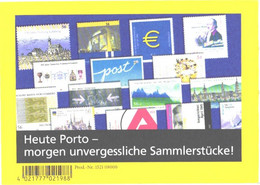 Germany:Stamps On Postcard - Stamps (pictures)