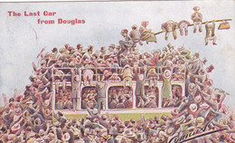 2372/ The Last Car From Douglas, Getekende Kaart, 1907 - Isle Of Man