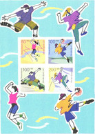 Germany:Stamps On Postcard, Sports 1997 - Stamps (pictures)