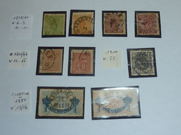 ENSEMBLE DE TIMBRE DE SUEDE  1858/70 N°6+9+10+11 - 1862/66 N°12+15 - 1910 N°55 - T.S N°13/14 - OBLITERE STAMP SWEDEN (V) - Collections