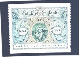 United Kingdom:Stamp On Postcard, Bank Of England 300 - Stamps (pictures)