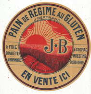 JC , Publicité , Pain De Régime Au Gluten J. BERTRAND, Diamètre 200 Mm , 2 Scans, Frais Fr 1.95 E - Werbung