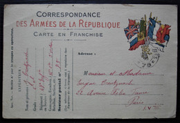 1915 S.P. 75 Carte En Franchise Du 47eme D'infanterie Soldat Creutznach - Guerre De 1914-18