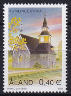 MiNr. 228 Finnland Alandinseln2003, 9. Okt. Freimarke: Kirchen Postfrisch/**/MNH - Aland