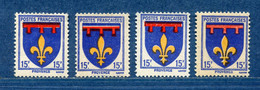 ⭐ France - Variété - YT N° 574 - Couleurs - Pétouilles - Neuf Avec Charnière - 1943 ⭐ - Neufs