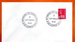 63 CLERMONT FERRAND  DES PUERICULTRICES     1976 Lettre Entière N° JKL 163 - Commemorative Postmarks