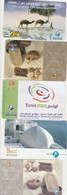 5 CARTES DIFFERENTES TBE - Tunisia