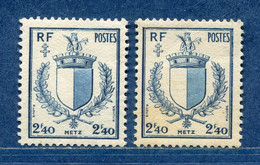 ⭐ France - Variété - YT N° 734 - Couleurs - Pétouilles - Neuf Sans Charnière - 1945 ⭐ - Neufs