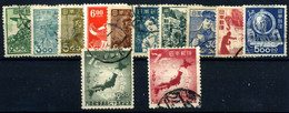 Japón Nº 392/4, 396/402, 429/30. Año 1948/49 - Gebraucht