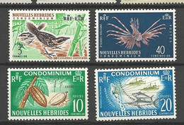 NOUVELLES-HEBRIDES  N° 215 à 218 NEUF* TRACE DE  CHARNIERE / MH - Neufs