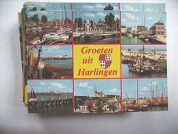 Nederland Holland Pays Bas Harlingen Met Geel Centrum - Harlingen