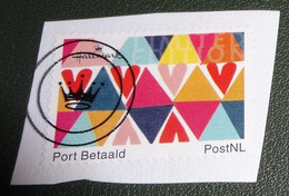 Nederland - NVPH - Persoonlijke - Gebruikt - Onafgeweekt - Port Betaald - Hallmark - Hartjes - Kroontje - Personalisierte Briefmarken