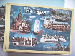 Nederland Holland Pays Bas Harlingen Veerboot En Ander Fraais - Harlingen