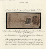 Afghanistan: 1872. 1289 Tiger's Head Issue, 6 Shahi Reddish Purple (type 3), Used With Black "seal" - Afghanistan